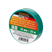 Изолента ПВХ 18mmх20м зеленая PROFI (130 мкм)  STARTUL ST9046-4