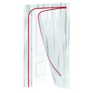 Пленочная дверь на молнии типа L,220x120cm, с малярной лентой 2.5смх10м  ...Matrix 88758