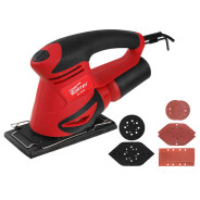 Виброшлифмашина SS 1920 в кор. + набор насадок (200 Вт, 10000 ход/мин, три насадки (дельта, вибро и ...WORTEX SS19200019