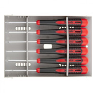 Набор отверток для точных работ Fusion, 2-компонентная рукоятка, 6 шт., в пласт. пенале  ...Matrix 13361