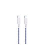 Кабель USB , Type-C - Type-C, PD100W, 1 м, лиловый  KEIZEN KZ-5289103