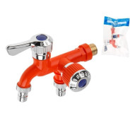 Кран пластиковый садовый 1/2" нар., (для 5 к.с.)  AV Engineering AVZAP-P18