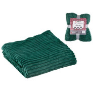 Покрывало флисовое 200x220 см., зеленое, серия Sleep mood  PERFECTO LINEA 60-200226