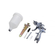 Краскораспылитель с верхним пластиковым бачком 600мл,1.4мм,  HVLP ,  ...FORCEKRAFT FK-H-887P-14V