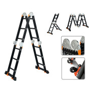Лестница алюм. многофункц., 4х5 ступ. (стремянка-283см, лестница-580см) 15.5кг, BLACK LINE  ...STARTUL ST9930-05