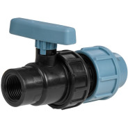 Кран шар. ПЭ 20 х 1/2" вн.,  AV Engineering AVE1332012F