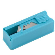 Лезвия, 19 mm, трапециевидные крючкообразные, пластиковый пенал, 12 шт.  ...Gross 79379