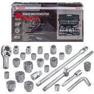 Набор инструментов 26пр. 3/4" (12гр.)  FORCEKRAFT FK-68262-9