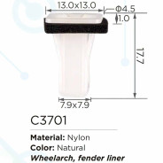 Клипса для крепления внутренней обшивки а/м Грейт вол пластиковая (100шт/уп.)  ...Forsage клипса C3701(Great wall)