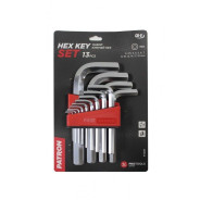 Набор ключей Г-образных 6-гранных 13 пр. (2 - 19 мм.)  Patron P-5137