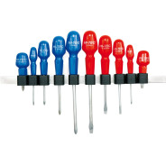 Отвёртки (набор 10пр.) CrV "HI-TEC"  VOREL 61600