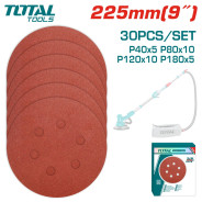 Набор шлифовальных кругов 225 мм   (30 штук)TOTAL TAC225030