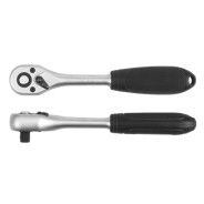 Ключ трещоточный для головок 3/8" T72 (черн.) CrV6140  YATO YT-0308