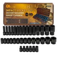 Головки, набор 35пр., 1/2" (6гр.) 8-32 мм  FORSTIME FT-4353-5K