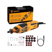 Гравер , 220 В, 200 Вт, 10000-36000 об/мин, цанга 3,2 мм, регулировка оборотов,  гибкий вал,0,97 кгD...Deko 083-1066