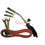 Горелка газовая c насадками 13, 14, 17mm + шланг 1.5м  GEKO G20002