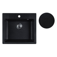 Мойка кухонная из искусственного камня UNIT черный 550х500 мм,  ...AV Engineering AVE550500BKA