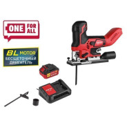 Аккумуляторный лобзик ,  18В,1АКБ 4,0 А/ч,  800 - 3800 ход/мин, пропил до 130 мм, CJS 1330 ALL1 МЕГА...WORTEX 1325401