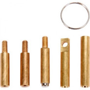 Наконечники латунные для устройства протяжки кабеля (набор 5пр.)  ...YATO YT-23201