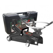 Домкрат подкатной гидравлический 2т (h min 140мм, h max 340мм) с вращающейся ручкой 180° и резиновой...Rock FORCE RF-TH22005C