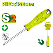Oтвертка крестовая PH3x150 мм  DYLLU DTSDB236