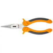 Длинногубцы, Comfort, 160 mm, прямые шлифованные, двухкомпонентные рукоятки  ...Sparta 17165
