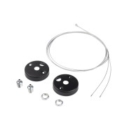 Комплект креплений PSO-01 S-2x1.0 m BLACK для подвесного монтажа  ...JAZZWAY 5052314