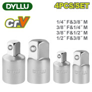 Набор адаптеров головок 1/2 ", 1/4", 3/8 "  DTST9604 (4 шт)DYLLU 53422