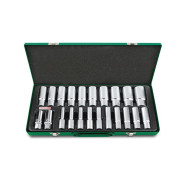 Набор головок глубоких 1/2", 8-32мм, 22пр., 6гр  Toptul GAAD2202