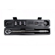 Ключ динамометрический щелчкового типа в наборе с головками и удлинителем 40-210Нм, 1/2"(17,19,...Rock FORCE RF-6474470A