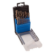 Набор сверл по металлу, 1-10 мм (через 0.5 мм), 19 шт., Р6М5, многогр. зат., бокс  ...Барс 72378