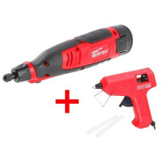 Гравер аккумуляторный  MG 1213 ELi в кор. + аксессуары + АКЦИЯ (Пистолет клеевой  GG 071 (Гравер акк...WORTEX MG1213ELi22619A5