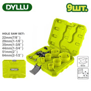 Набор биметаллических коронок   (9 шт.)DYLLU DTKJ3492