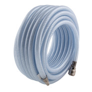 Шланг пневматический ПВХ, 10x16mm, 18 бар, армированный, прозрач., быстросъем, 15м  ...Stels 57025