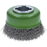 Щетка чашечная 75 мм X-Lock (витая / Inox сталь 0,3 мм)  BOSCH 2.608.620.728