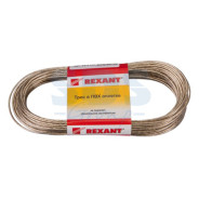 Трос стальной в ПВХ оплетке d=2.0 mm, прозрачный (моток 20 м)  ...REXANT 09-5120