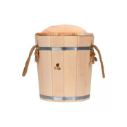 Ведро 10 л, с крышкой и пластиковой вставкой, липа  БАННЫЕ ШТУЧКИ 3710