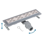 Сливной трап горизонтальный D 50, реш. нерж., сухой затвор, 65х400mm  ...AV Engineering AVE5016540