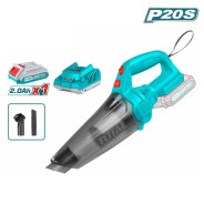 Пылесос аккумуляторный, 20В, 1АКБ 2,0 А.Ч,   TOTAL TVLI20126