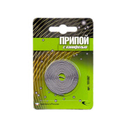 Припой ПОС 61 трубка, спираль ф1.5mm, с канифолью в блистере  ...Векта 191007