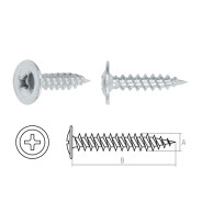Саморез 4.2х19 mm с прессшайбой, цинк, острый (50 шт)  STARFIX SMZ1-32770-50