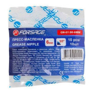 Пресс-масленка 6мм угловая (90град.), комплект 10 шт.  Forsage F-GN-01-90-6MM
