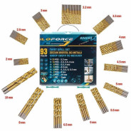 Сверла по металлу, набор 93пр. 2-10мм  ILOforce IF-924U93