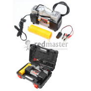 Компрессор поршневой автомобильный двухцилиндровый с фонарем в пластиковом кейсе  "FORSAGE&quot...Forsage F-2014360