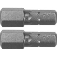 Бита HEX H8х25mm 1/4" (2шт) AlSl S2  YATO YT-77924