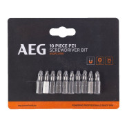 Набор бит PZ1, 25 мм AEG ASDPZ12510 (10 шт)AEG Powertools 4932479523