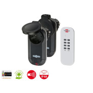 Комплект для беспроводного управления розетками 2шт. + пульт (IP44)  ...BRENNENSTUHL 1507030