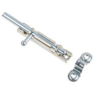 Шпингалет 82 мм с ц.дв., белый цинк  STARFIX SMP-06867-1