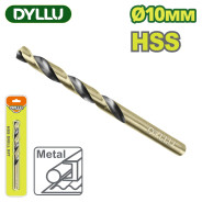 Сверло по металлу HSS 10мм  DYLLU DTTD1K10