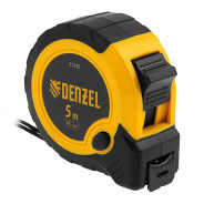 Рулетка 5м х 19мм, двухкомп. корпус, кнопка-пауза  DENZEL 31542